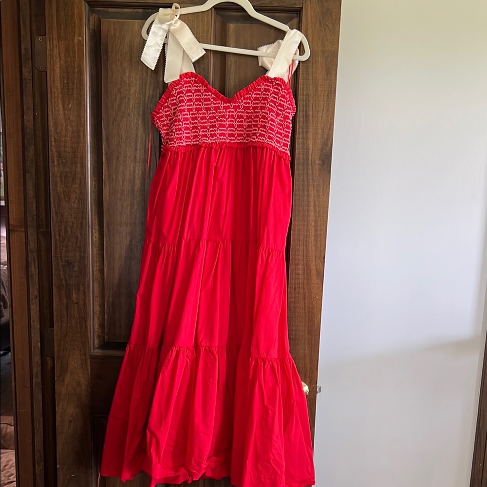 Red Dress Boutique Red Smocked Dress